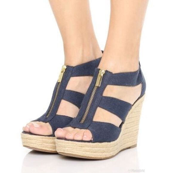 Michael Kors Damita Wedge Sandals - Picture 1 of 10